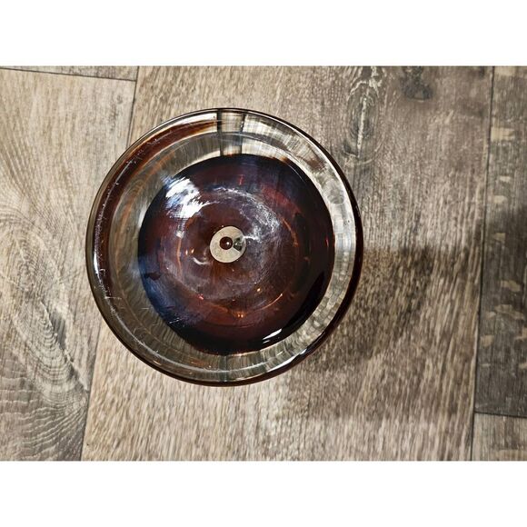 Kronos Vintage Amber Two-toned Poland Ashtray - Picture 6 of 12